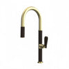Modern Brass Hot Cold Sink Mixer Tap with Pull-Out Kitchen Faucet