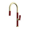 Modern Brass Hot Cold Sink Mixer Tap with Pull-Out Kitchen Faucet