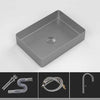 Luxury Bathroom Sink Stainless Steel Countertop Sink Nordic Wash Basin