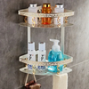 Carved Aluminum Bathroom Accessories Shower Shelf Accessories