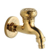 Carved Brass Faucet Decorative Outdoor Garden Tap for Washing Machine