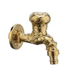 Carved Brass Faucet Decorative Outdoor Garden Tap for Washing Machine