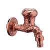 Carved Brass Faucet Decorative Outdoor Garden Tap for Washing Machine