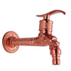 Carved Brass Faucet Decorative Outdoor Garden Tap for Washing Machine