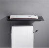 Carved Paper Holder Aluminum Bathroom Tissue Roll Holder Box Rack