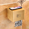 Carved Paper Holder Aluminum Bathroom Tissue Roll Holder Box Rack