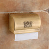 Carved Paper Holder Aluminum Bathroom Tissue Roll Holder Box Rack