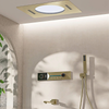 Ceiling Mount Brass Shower System Thermostatic Mixer Waterfall Shower