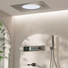 Ceiling Mount Brass Shower System Thermostatic Mixer Waterfall Shower