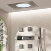 Ceiling Mount Brass Shower System Thermostatic Mixer Waterfall Shower