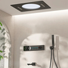 Ceiling Mount Brass Shower System Thermostatic Mixer Waterfall Shower
