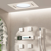 Ceiling Mount Brass Shower System Thermostatic Mixer Waterfall Shower