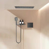 Ceiling Shower Head and Shelf Wall Mounted Mixer Tap Set