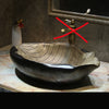 Ceramic Art Bathroom Sinks Bathroom Creative Leaf Shape Wash Basin