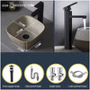 Ceramic Countertop Sink Oval Washbasin Bathroom Balcony Sink