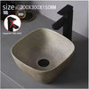 Ceramic Countertop Sink Oval Washbasin Bathroom Balcony Sink