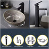 Ceramic Countertop Sink Oval Washbasin Bathroom Balcony Sink