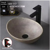 Ceramic Countertop Sink Oval Washbasin Bathroom Balcony Sink