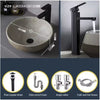 Ceramic Countertop Sink Oval Washbasin Bathroom Balcony Sink