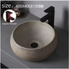 Ceramic Countertop Sink Oval Washbasin Bathroom Balcony Sink