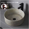 Ceramic Countertop Sink Oval Washbasin Bathroom Balcony Sink