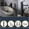Ceramic Countertop Sink Oval Washbasin Bathroom Balcony Sink