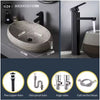 Ceramic Countertop Sink Oval Washbasin Bathroom Balcony Sink