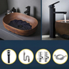 Ceramic Countertop Vessel Sink Artistic Bathroom and Balcony Washbasin
