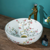 Ceramic Countertop Wash Basin Bathroom Vessel Sink Bowl for Vanity Top