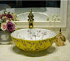 Ceramic Countertop Wash Basin Bathroom Vessel Sink Bowl for Vanity Top