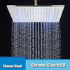 LED Rainfall Shower Head LED Top Over Sprayer Heads Rainfall Shower