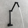 Brass Folding Kitchen Faucet Two-Joint Swing Arm Single Cold Water Tap