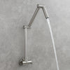 Brass Folding Kitchen Faucet Two-Joint Swing Arm Single Cold Water Tap