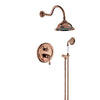 Classic Brass Concealed Shower Faucet Set Bathroom Rain Shower System