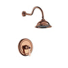 Classic Brass Concealed Shower Faucet Set Bathroom Rain Shower System