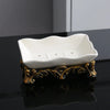 Classic Ceramic Soap Dish Draining Soap Box Bathroom Storage Organizer