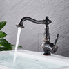 Classic Single Handle Kitchen Basin Faucet Retro Brass Kitchen Faucet