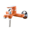 Colorful Bathtub Faucet Shower Set Lacquered Bathroom Faucet Waterfall