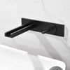 Concealed Basin Faucet Set In-Wall Mounted Brass Basin Sink Spout Tap