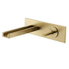Concealed Basin Faucet Set In-Wall Mounted Brass Basin Sink Spout Tap