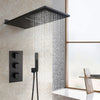 Concealed Brass Shower System 3-Function Shower Head Faucet Set