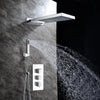 Concealed Brass Shower System 3-Function Shower Head Faucet Set