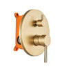 Concealed Control Diverter Shower Faucet Brass Shower Valve Mixer