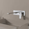 Concealed In-Wall Basin Faucet Solid Brass Bathroom Sink Mixer Tap Set