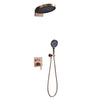 Concealed Shower System Brass Rainfall Bathroom Shower Faucet Set