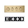 Concealed Smart Thermostatic Shower Mixer Brass Wall-Mounted Diverter
