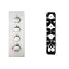 Concealed Smart Thermostatic Shower Mixer Brass Wall-Mounted Diverter