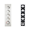 Concealed Smart Thermostatic Shower Mixer Brass Wall-Mounted Diverter