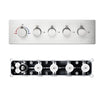 Concealed Smart Thermostatic Shower Mixer Brass Wall-Mounted Diverter