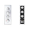 Concealed Smart Thermostatic Shower Mixer Brass Wall-Mounted Diverter